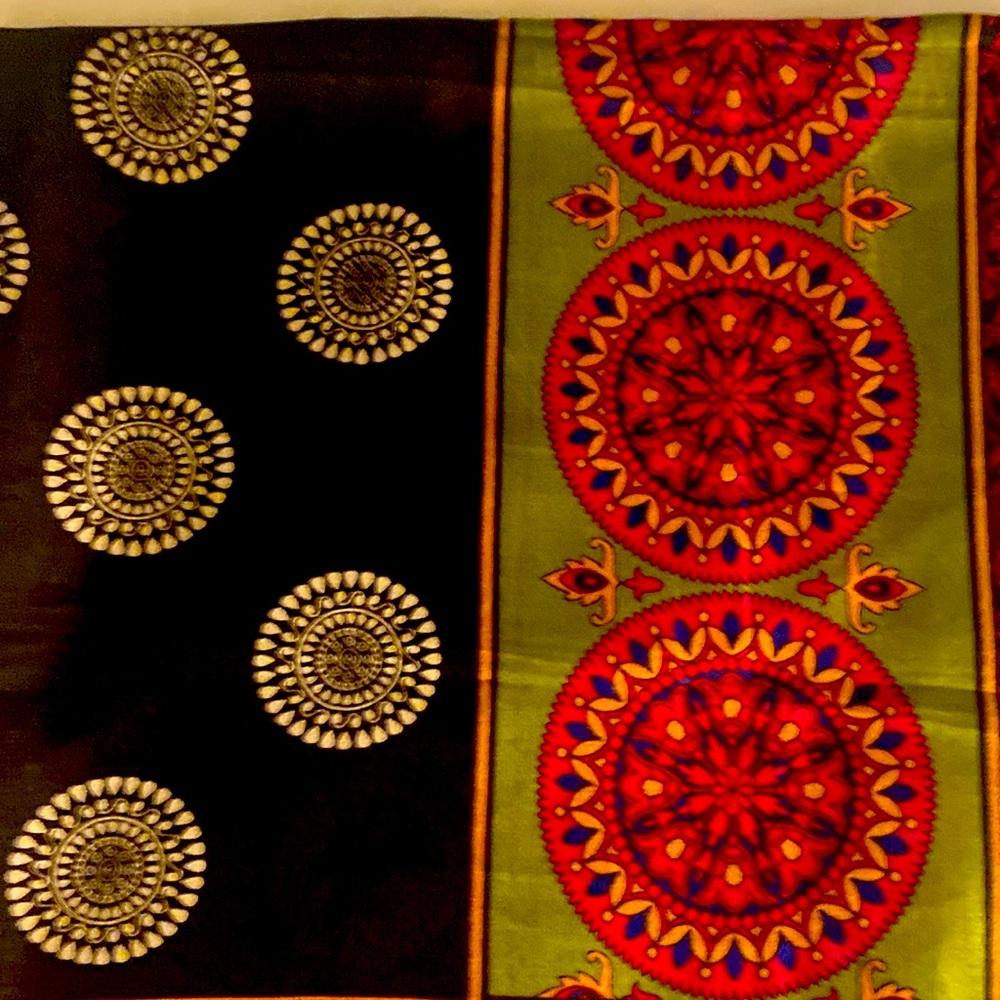 Beautiful Indian print shawl or stole.  New in bag.